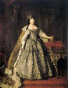 Louis Caravaque Portrait of Empress Anna Ioannovna oil painting reproduction